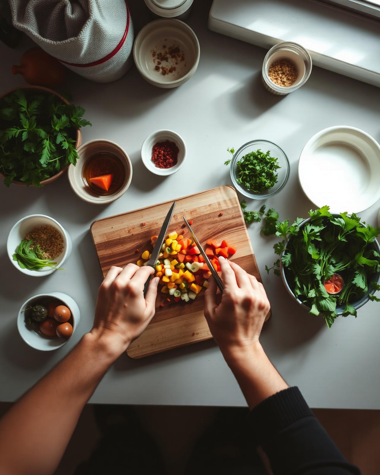 Cooking together